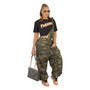 Suspenders Cargo Pants Hip Hop Loose Camouflage Plus Size Jumpsuit Fall