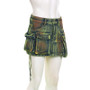 Women's Tie Dye Distressed Patchwork Irregular Pocket High Waist Zipper Slim Denim Skirt