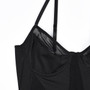 Women sling body shaper jumpsuit mesh sexy underwear