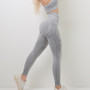 Seamless Knitting Tank Yoga High Waist Peach Hip Sports Running Yoga Pants Fitness Suit