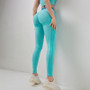 Seamless Knitting Tank Yoga High Waist Peach Hip Sports Running Yoga Pants Fitness Suit