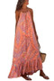 Summer Casual Chic Women's Print Maxi Sling Swing Dress