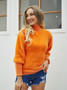 Autumn and winter women's pullover turtleneck plush sweater solid color knitting sweater