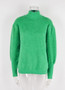 Autumn and winter women's pullover turtleneck plush sweater solid color knitting sweater