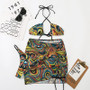 Women Bikini Print Sexy Three-Piece Swimswear