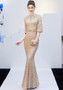 bride long fishtail queen high-end wedding evening dress