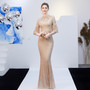 bride long fishtail queen high-end wedding evening dress