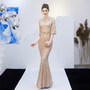 bride long fishtail queen high-end wedding evening dress