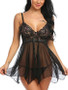 Sexy lingerie sexy lingerie front slit nightdress