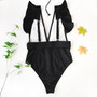 5-color one-piece ruffled swimsuit bikini