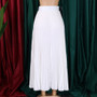 Women High Waist Pleated Belted Skirt