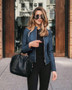 Autumn And Winter Women'S Fashion Leather Pu Blazer