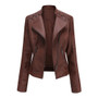 Spring And Autumn Women'S Short Slim Thin Leather Jacket Women'S Clothing