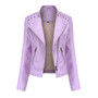 Spring And Autumn Women'S Short Slim Thin Leather Jacket Women'S Clothing