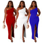 Women'S Clothing Solid Slim Fit Sexy Long Dress Low Back Plus Size Dress