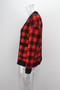 Trendy Knitting shirt plaid single breasted cardigan slim sweater jacket