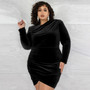 Plus Size WomenPleated Dress