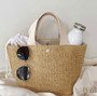 Ladies Beach Holidays Summer Rustic Tote Straw Bag