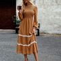 Long Sleeve Dress Autumn Winter Chic Elegant Long Dress