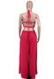 Fashion Casual Summer Ladies Strapless Halter Jumpsuit