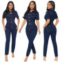 Women Sexy Denim Jumpsuit