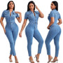 Women Sexy Denim Jumpsuit