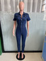 Women Sexy Denim Jumpsuit