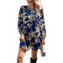 Women Printed Round Neck Dress