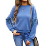 Women's Fall Winter Casual Simple Round Neck Long Sleeve T-Shirt Top