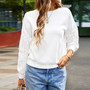 Women's Fall Winter Casual Simple Round Neck Long Sleeve T-Shirt Top