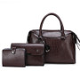 Women's Bag Retro Fashion Three-Piece Zip Handbag Single Shoulder Diagonal Bag