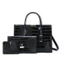 Large Fashion Large Capacity One Shoulder Portable Diagonal Bag Stone Texture Three-Piece Bag