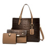 Crocodile pattern large capacity handbag fashion trend clutch bag Three-Piece bag