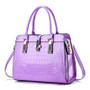 Autumn and Winter Fashion Bright Leather Handbag Large Capacity Crocodile Pattern Shoulder Messenger Bag