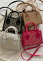 Women simple bright diamond inlaid bag Trendy portable shoulder crossbody bag