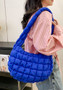 Cloud bag pleated puff bag women's one-shoulder down bag Casual large-capacity dumpling bag