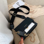 Women's Chain Shoulder Bag Summer Crossbody Contrast Color Square Bag