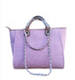 Trendy Large Capacity Portable Shoulder Messenger Chain Tote Bag