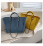 Trendy Large Capacity Portable Shoulder Messenger Chain Tote Bag