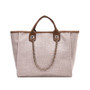 Trendy Large Capacity Portable Shoulder Messenger Chain Tote Bag