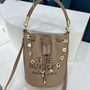 Trendy Women's Bag Chain Bucket Bag Stylish Simple Portable Messenger Bag