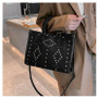 Fashion Rivet Shoulder Bag Women'S Leather Spring Simple Messenger Bag Tote Bag