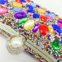 Women Multi-Color Beaded Evening Bag