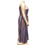 Summer Plus Size Women's Striped Loose Belt Strap Maxi Dress