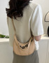 Retro Crescent Bag Simple Trendy Messenger Small Bag Chain Fashion One Shoulder Underarm Small Square Bag