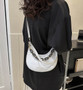 Retro Crescent Bag Simple Trendy Messenger Small Bag Chain Fashion One Shoulder Underarm Small Square Bag