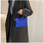 Underarm bag Korean spring popular felt bag crocodile pattern indentation Messenger bag Small square bag Shoulder bag