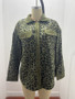 Fall/Winter Fashion Leopard Print Corduroy Button Long Sleeve Jacket Women