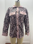 Fall/Winter Fashion Leopard Print Corduroy Button Long Sleeve Jacket Women