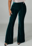 Women's Fall/Winter Bell Bottom Mid Waist Casual Pants